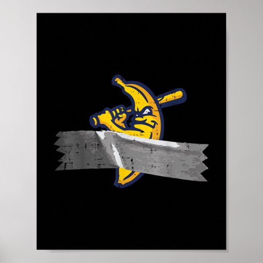 Banana Duct Tape Funny Frucht Meme Men Boys Kind Poster (Vorne)