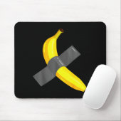 Banana Duct Taped To Wall Art Christmas Pajama Nye Mousepad (Mit Mouse)
