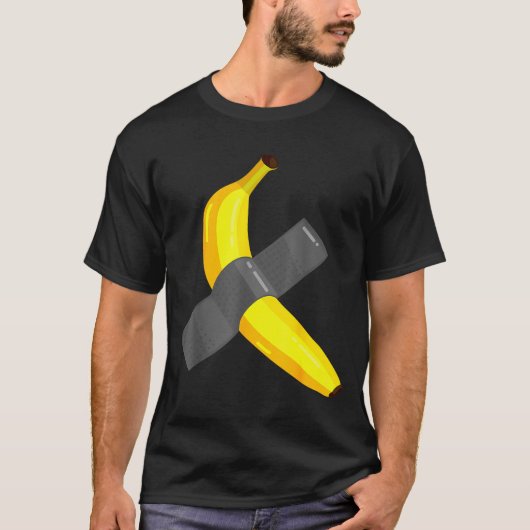 Banana Duct Taped To Wall Art Christmas Pajama Nye T-Shirt (Vorderseite)