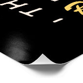 Banana Eis nettes, lustiges, ästhetisches Schwarz Poster (Ecke)