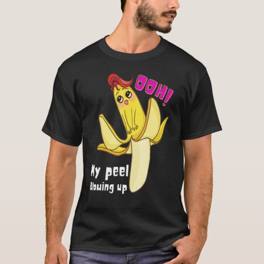 Banana entwirft sich, als ob mein Peel aufblähe T-Shirt (Vorderseite)