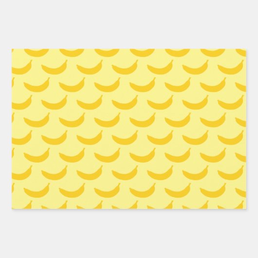 Banana Erdbeere Wassermelone lustige Fruchtmuster Geschenkpapier Set (Vorderseite)