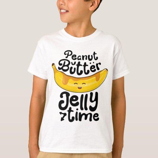 Banana Erdnuss Butter Jelly Time Funny Sweet Fruch T-Shirt (Vorderseite)