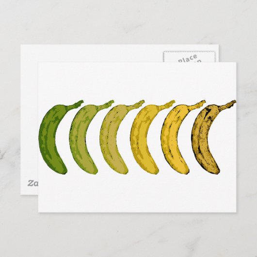 Banana-Evolution Postkarte (Vorne/Hinten)