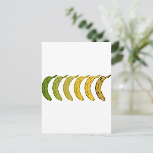 Banana-Evolution Postkarte (Stehend Vorderseite)