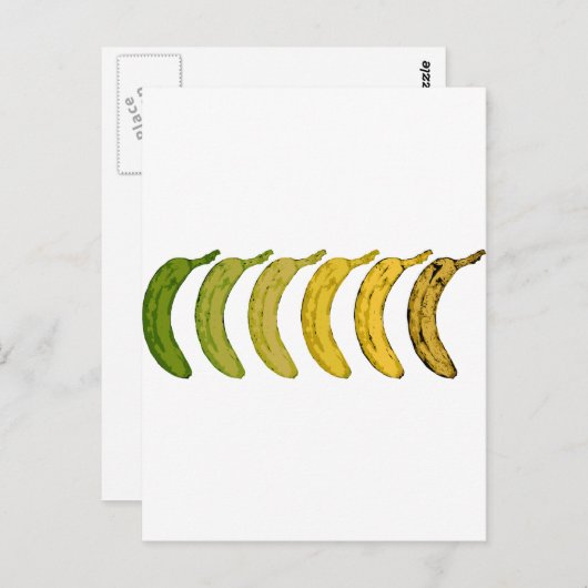 Banana-Evolution Postkarte (Vorne/Hinten)