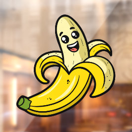 Banana Fensteraufkleber