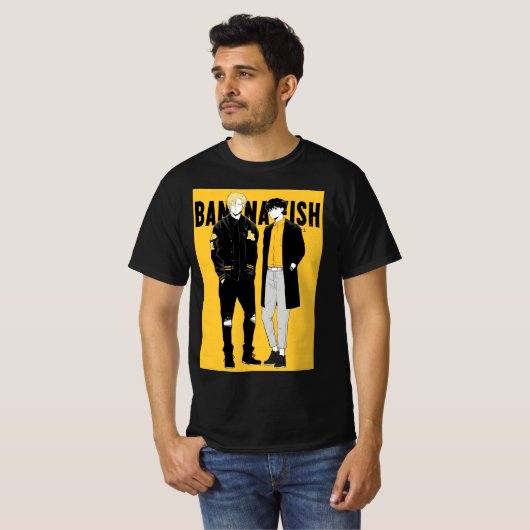 Banana Fish schwarz T-Shirt (Vorne ganz)