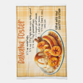 Banana Foster Recipe Geschirrtuch (Vertikal)