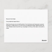 Banana Foster Recipe Postkarte (Rückseite)