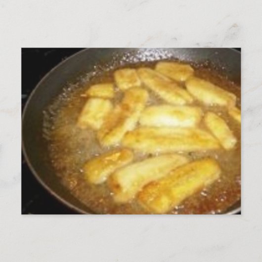 Banana Foster Recipe Postkarte (Vorderseite)