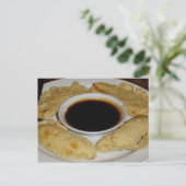 Banana Fritters Rezept Postkarte (Stehend Vorderseite)