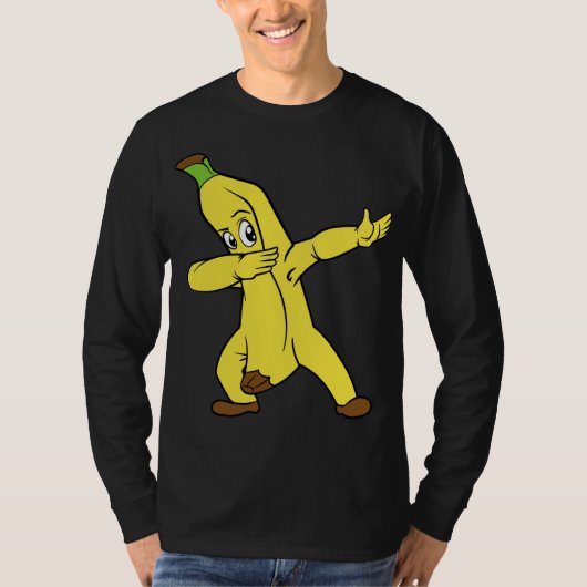 Banana Frucht Dabbing Dab Tanzen T-Shirt (Vorderseite)