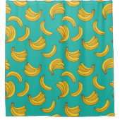 Banana Frucht Fun Muster Duschvorhang (Vorderseite)