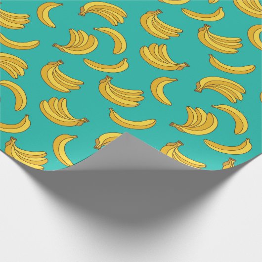 Banana Frucht Fun Muster Geschenkpapier (Ecke)
