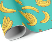 Banana Frucht Fun Muster Geschenkpapier (Rolleneckpunkt)