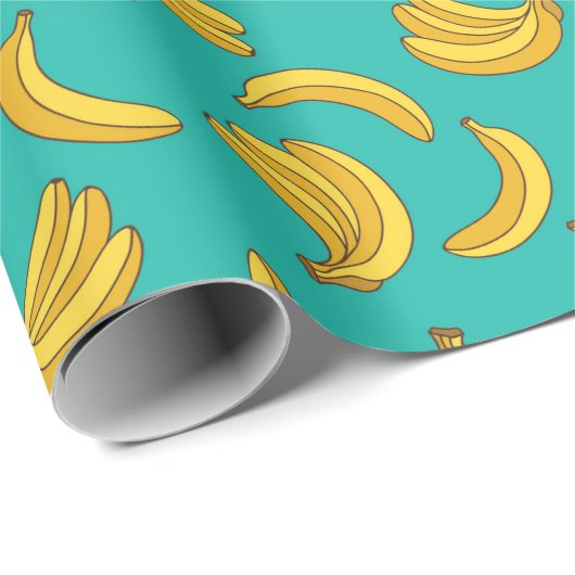 Banana Frucht Fun Muster Geschenkpapier (Rolleneckpunkt)