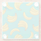 Banana Frucht Fun Muster Glasuntersetzer (Rückseite)