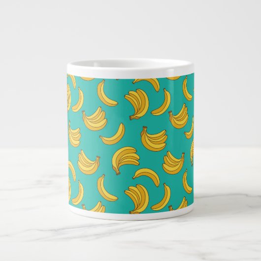 Banana Frucht Fun Muster Jumbo-Tasse (Vorderseite)