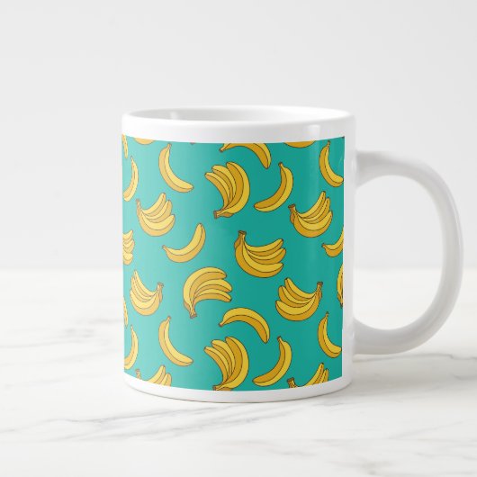 Banana Frucht Fun Muster Jumbo-Tasse (Rechts)