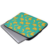 Banana Frucht Fun Muster Laptopschutzhülle (Vorne Knopf)