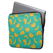 Banana Frucht Fun Muster Laptopschutzhülle (Vorderseite Links)