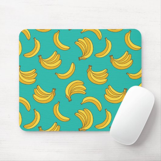 Banana Frucht Fun Muster Mousepad (Mit Mouse)