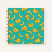 Banana Frucht Fun Muster Notizblock (Vorderseite)