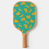 Banana Frucht Fun Muster Pickleball Schläger (Vorderseite)