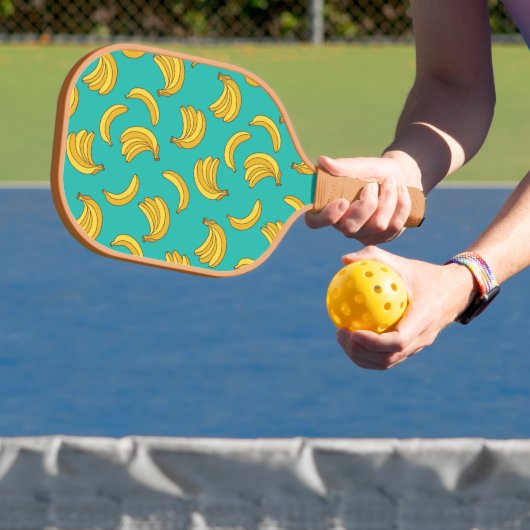 Banana Frucht Fun Muster Pickleball Schläger (InSitu)