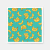 Banana Frucht Fun Muster Serviette (Vorderseite)