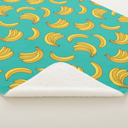 Banana Frucht Fun Muster Sherpadecke (3/4)