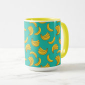Banana Frucht Fun Muster Tasse (VorderseiteRechts)