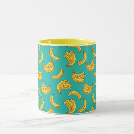 Banana Frucht Fun Muster Tasse (Zentrum)