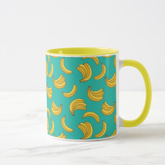 Banana Frucht Fun Muster Tasse (Rechts)
