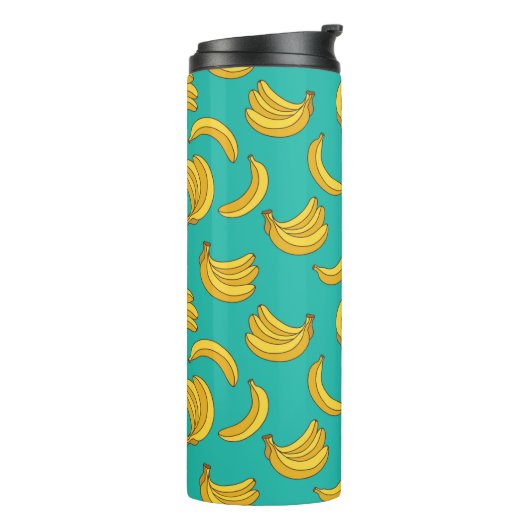 Banana Frucht Fun Muster Thermosbecher (Nach links gedreht)