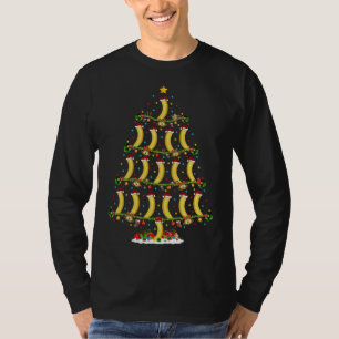 Banana Frucht Lover Lights Xmas Santa Banana Chris T-Shirt