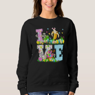 Banana Frucht Ostereier Hunte Sonnige Liebe Banana Sweatshirt