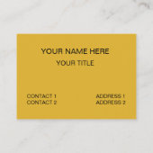 Banana Fruit Boost My Mood Funny Visitenkarte (Rückseite)