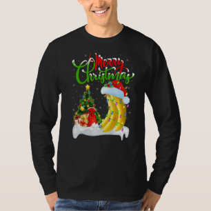 Banana Fruit Xmas Dekorationen Santa Banana Christ T-Shirt
