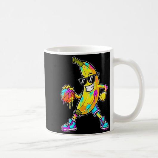 Banana Funny Basketball Drip Kids Youth Boys Girls Kaffeetasse (Rechts)