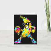 Banana Funny Basketball Drip Kids Youth Boys Girls Karte (Vorderseite)