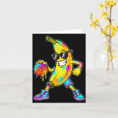 Banana Funny Basketball Drip Kids Youth Boys Girls Karte (Gelbe Blume)