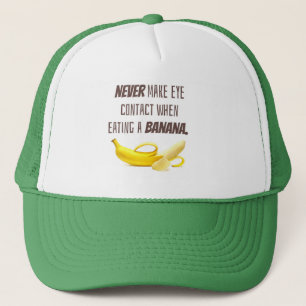 BANANA Funny Gift NIE Blickkontakt zu... Truckerkappe