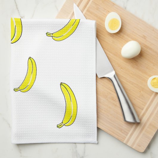 Banana Geschirrtuch (Viertel Falte)