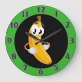 Banana Große Wanduhr (Vorderseite)