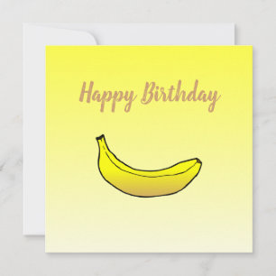 Banana Happy Birthday Card Karte