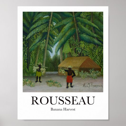 Banana Harvest von Henri Rousseau Poster (Vorne)