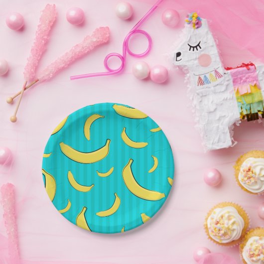 Banana Illustration Pappteller (Party)