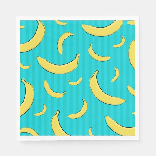 Banana Illustration Serviette (Vorderseite)
